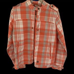 Merrell Orange Plaid OutDoor Jacket Size Large
